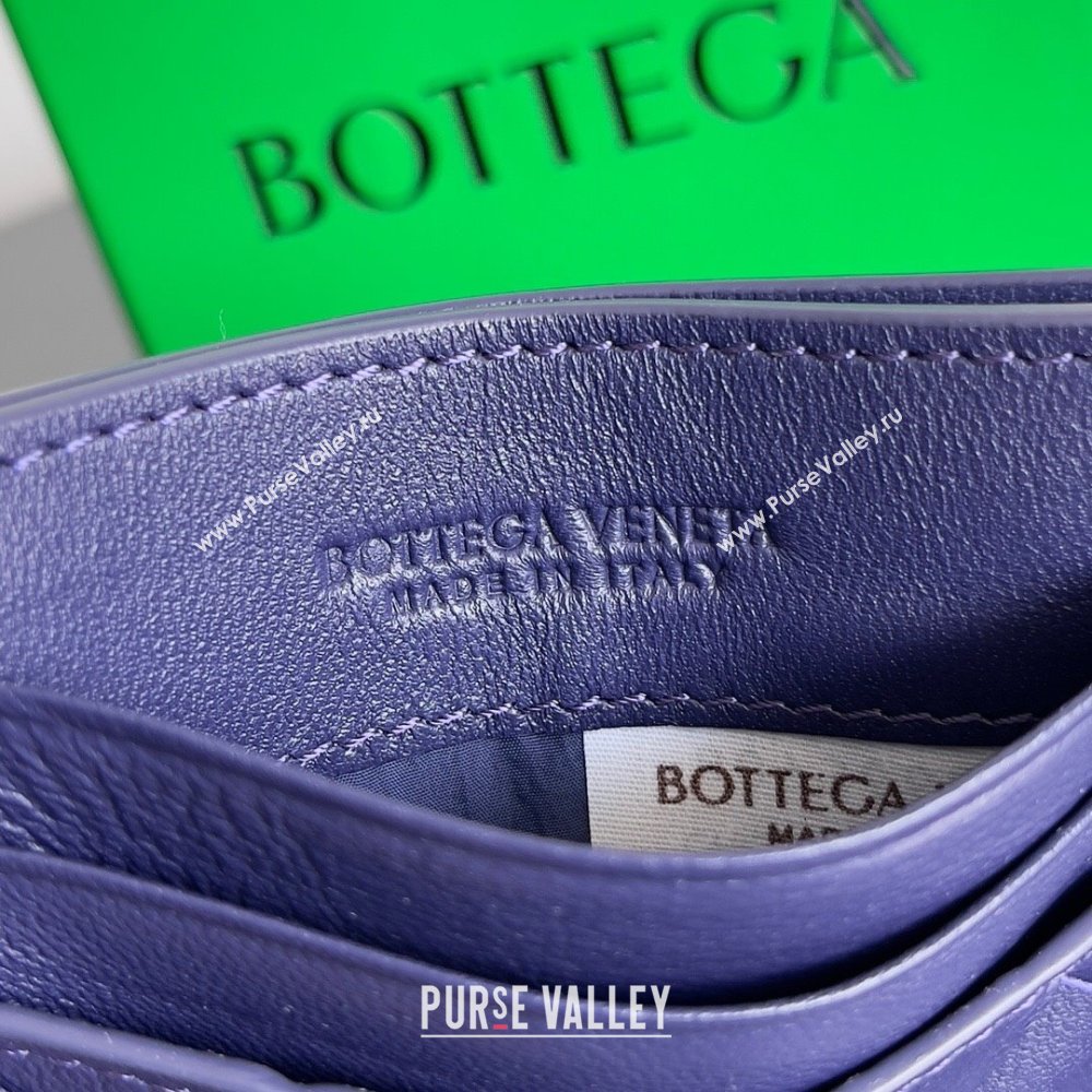 Bottega Veneta Intrecciato Credit Card Case 749449 Royal Blue 2024 (MS-24012308)