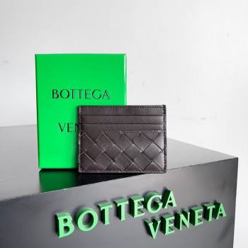 Bottega Veneta Intrecciato Credit Card Case 749449 Chocolate 2024 (MS-24012309)