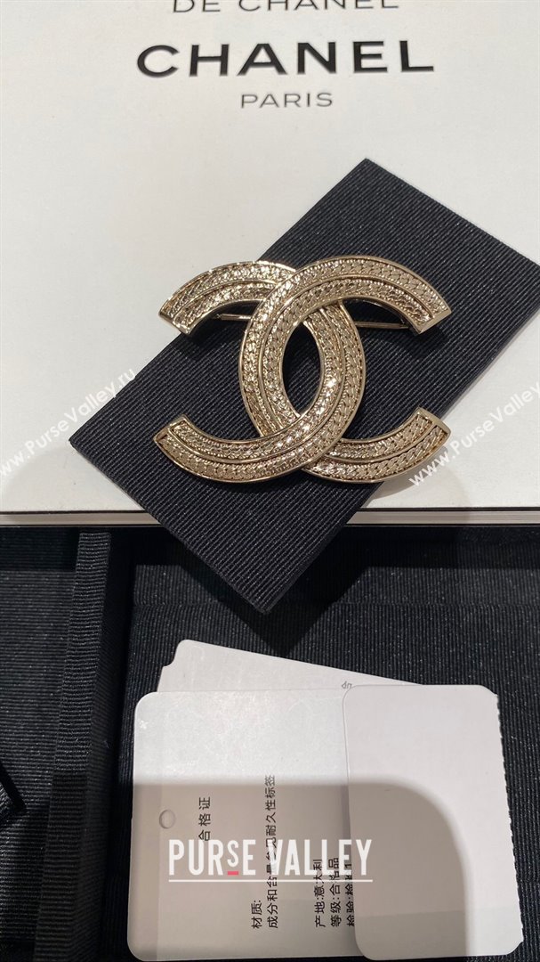 Chanel CC Brooch CH101128 Gold 2024 (YF-24101128)