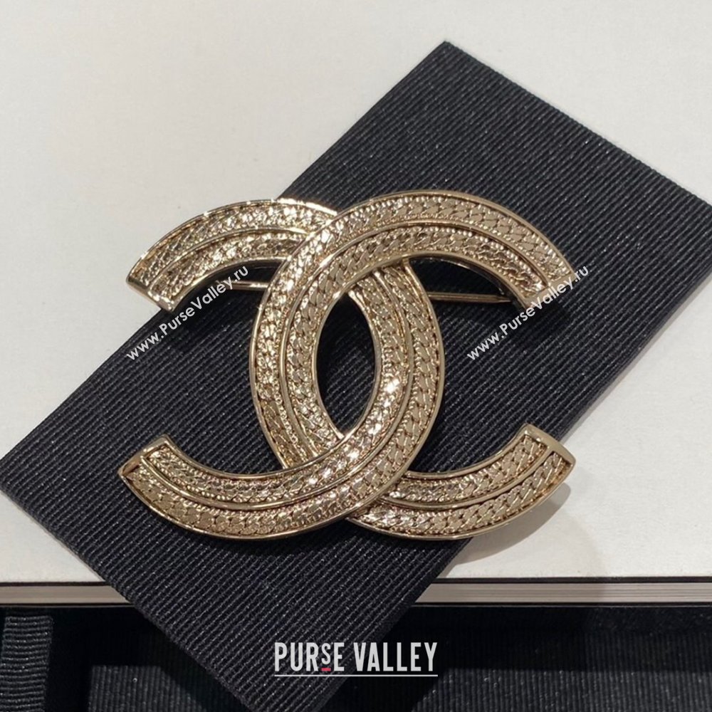 Chanel CC Brooch CH101128 Gold 2024 (YF-24101128)