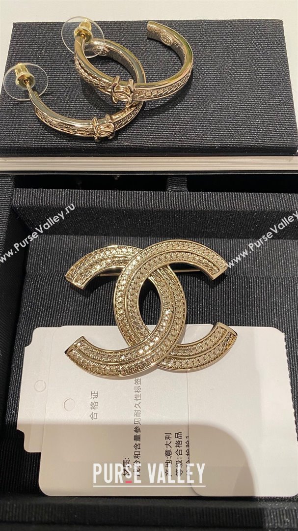 Chanel CC Brooch CH101128 Gold 2024 (YF-24101128)