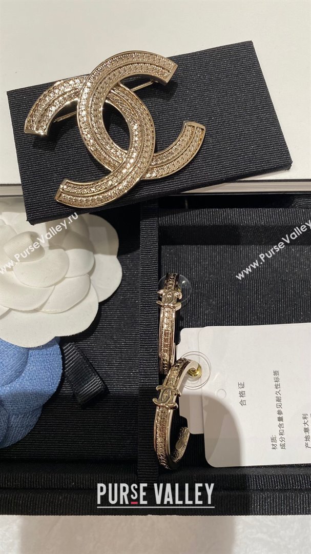 Chanel CC Brooch CH101128 Gold 2024 (YF-24101128)