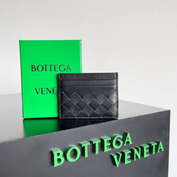 Bottega Veneta Intrecciato Credit Card Case 749449 Black 2024 (MS-24012316)