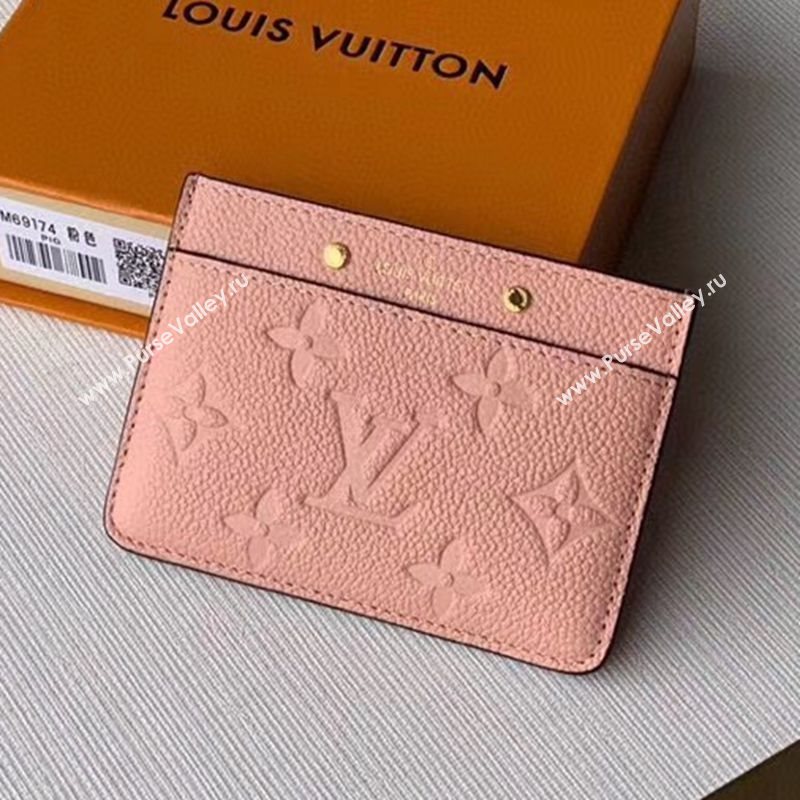 Louis Vuitton Card Holder in Pink Monogram Leather M69174 2020 (KI-20112403)