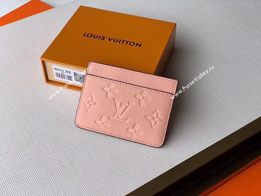 Louis Vuitton Card Holder in Pink Monogram Leather M69174 2020 (KI-20112403)