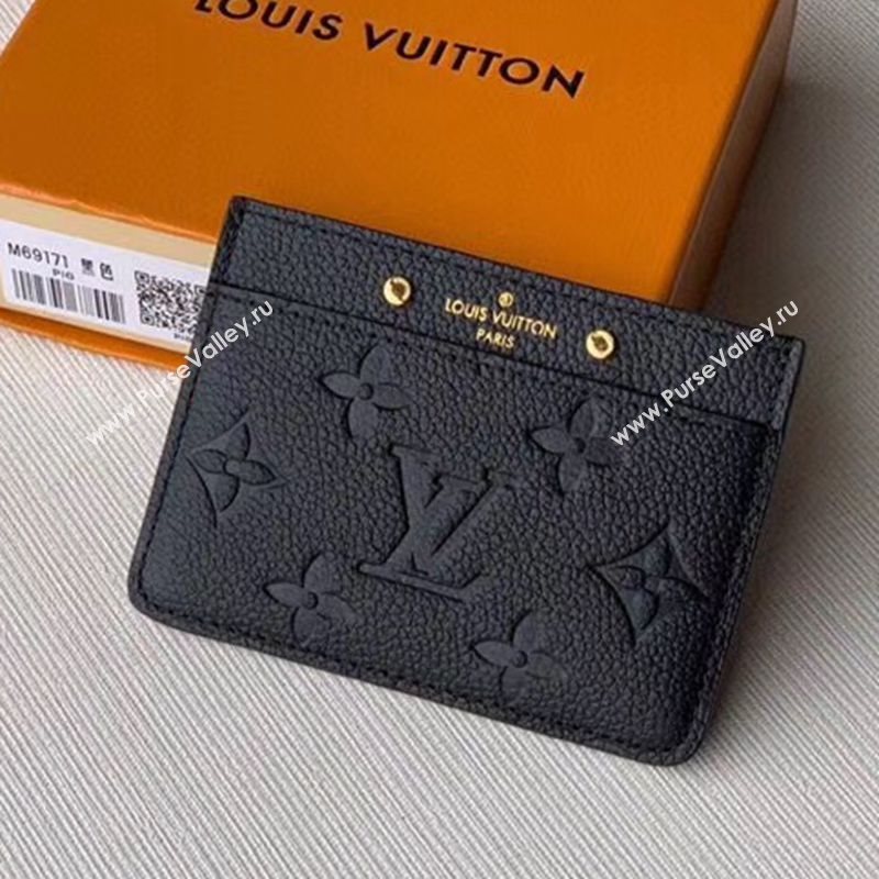 Louis Vuitton Card Holder in Black Monogram Leather M69171 2020 (KI-20112404)