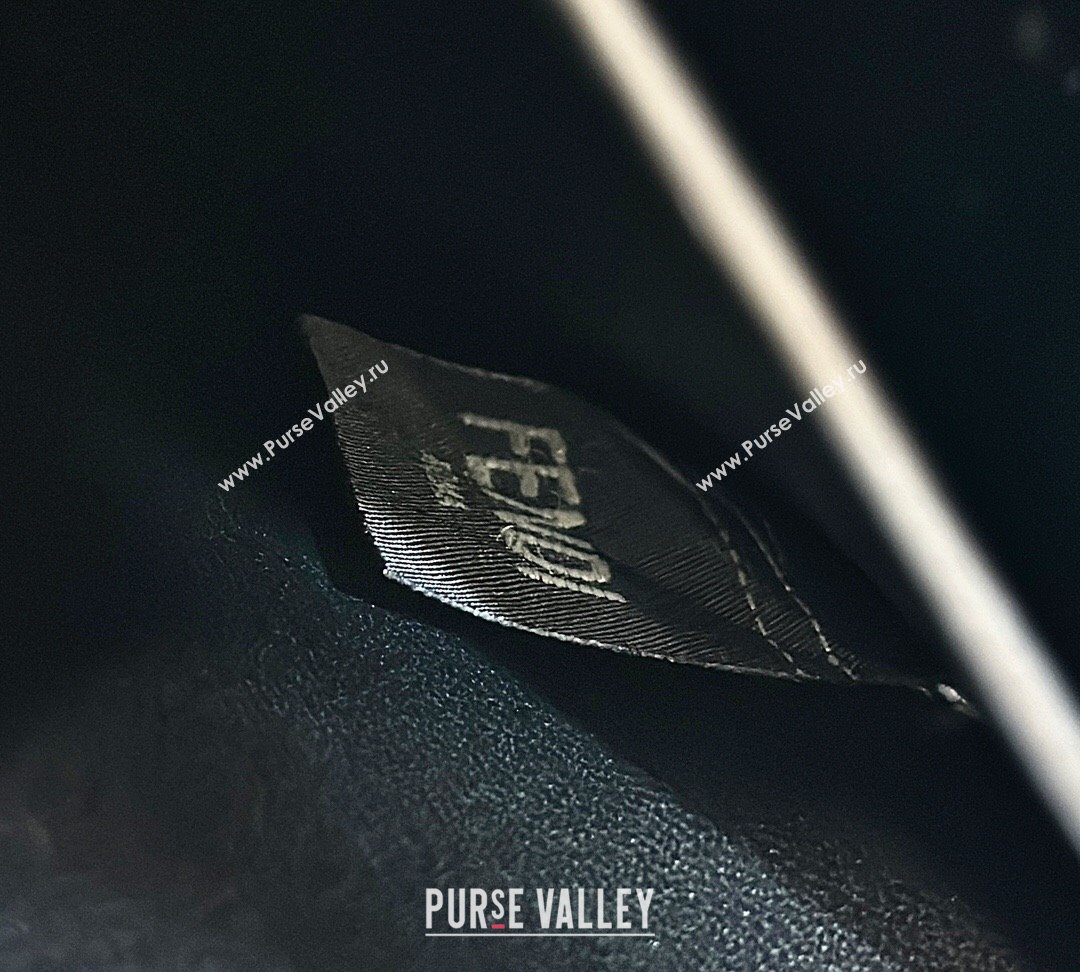 Fendi Peekaboo ISeeU Small Bag in Black Interlaced Leather 80138M 2024 Top (CL-24031516)