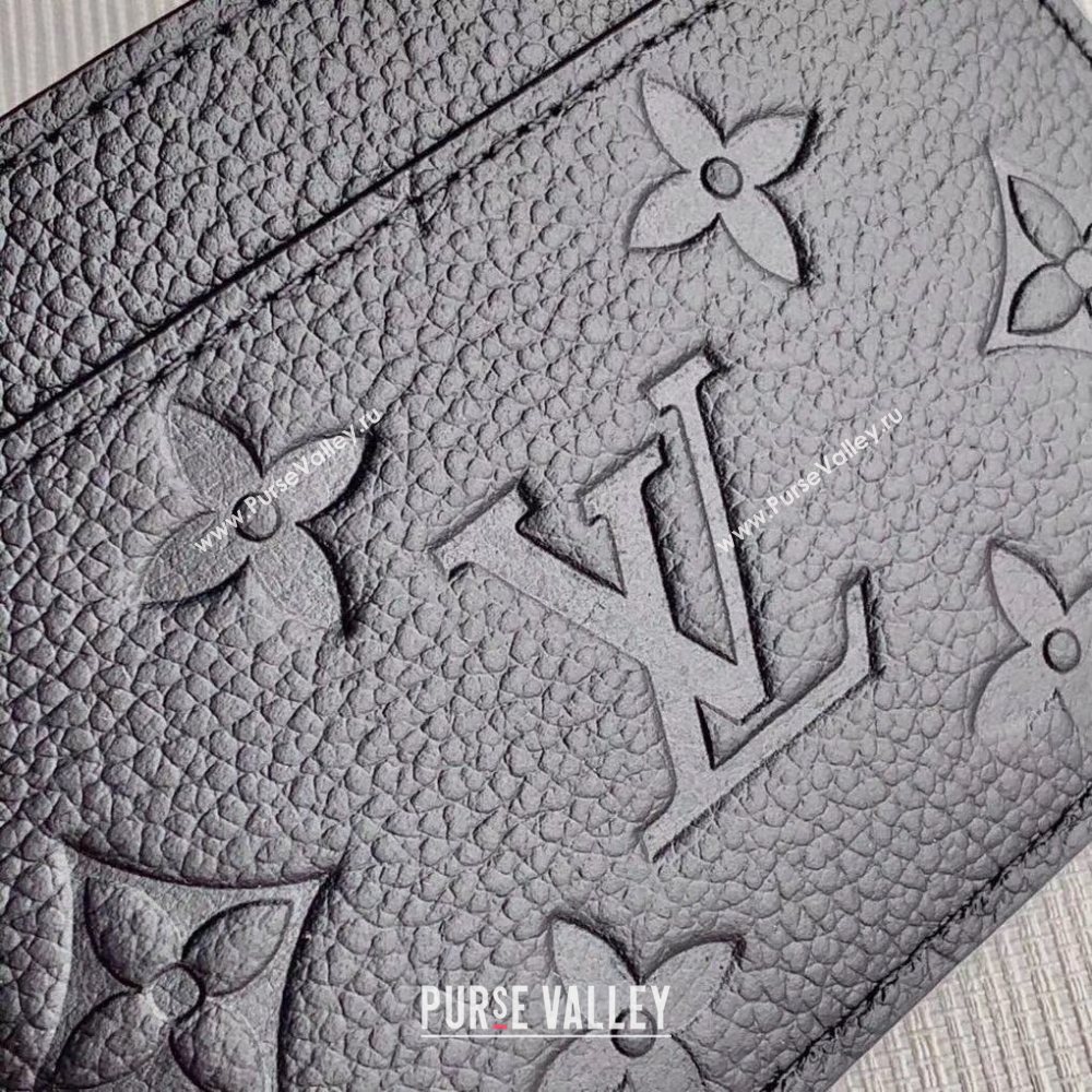 Louis Vuitton Card Holder in Black Monogram Leather M69171 2020 (KI-20112404)