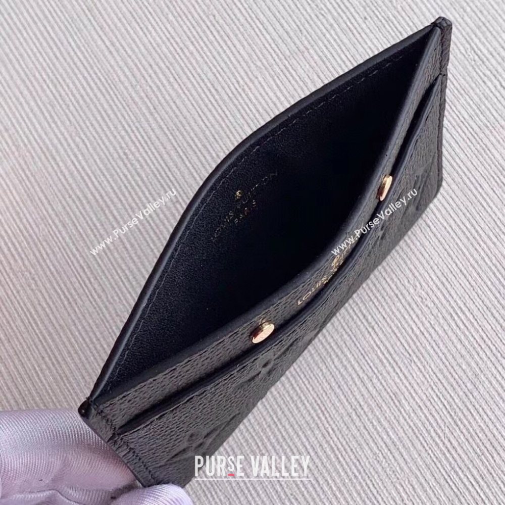 Louis Vuitton Card Holder in Black Monogram Leather M69171 2020 (KI-20112404)