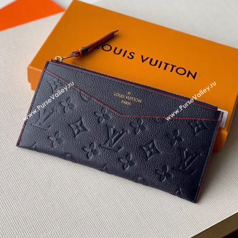 Louis Vuitton Pochette Mélanie BB Pouch in Navy Blue Monogram Leather M68713 2020 (KI-20112405)