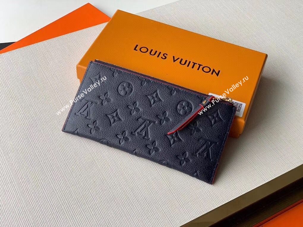 Louis Vuitton Pochette Mélanie BB Pouch in Navy Blue Monogram Leather M68713 2020 (KI-20112405)
