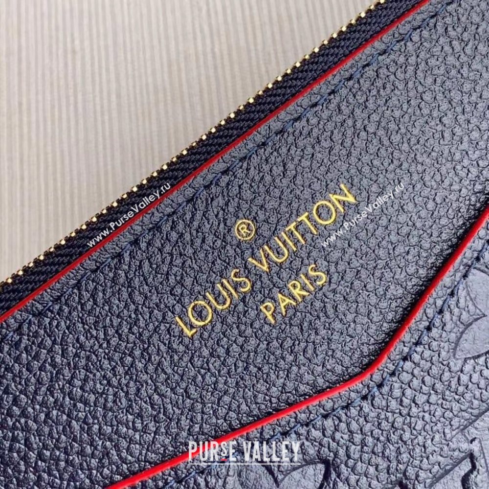 Louis Vuitton Pochette Mélanie BB Pouch in Navy Blue Monogram Leather M68713 2020 (KI-20112405)