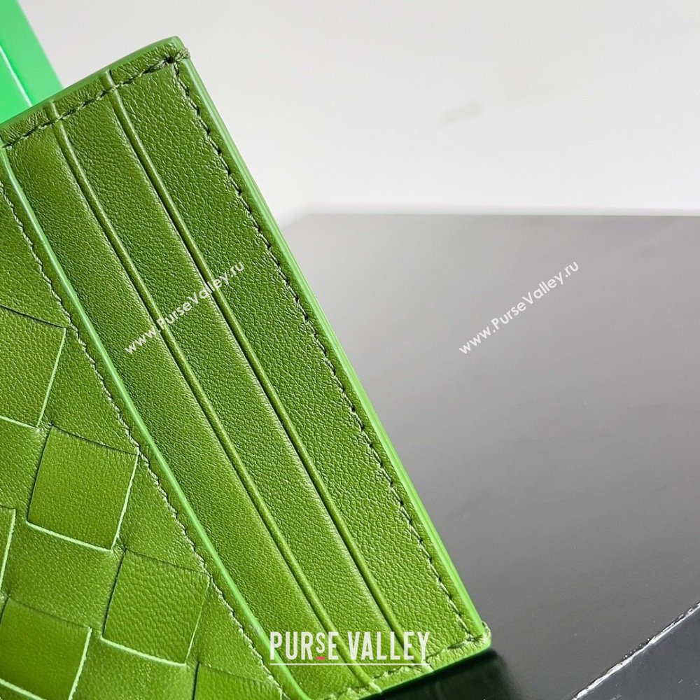 Bottega Veneta Intrecciato Credit Card Case 749449 Green 02 2024 (MS-24012319)