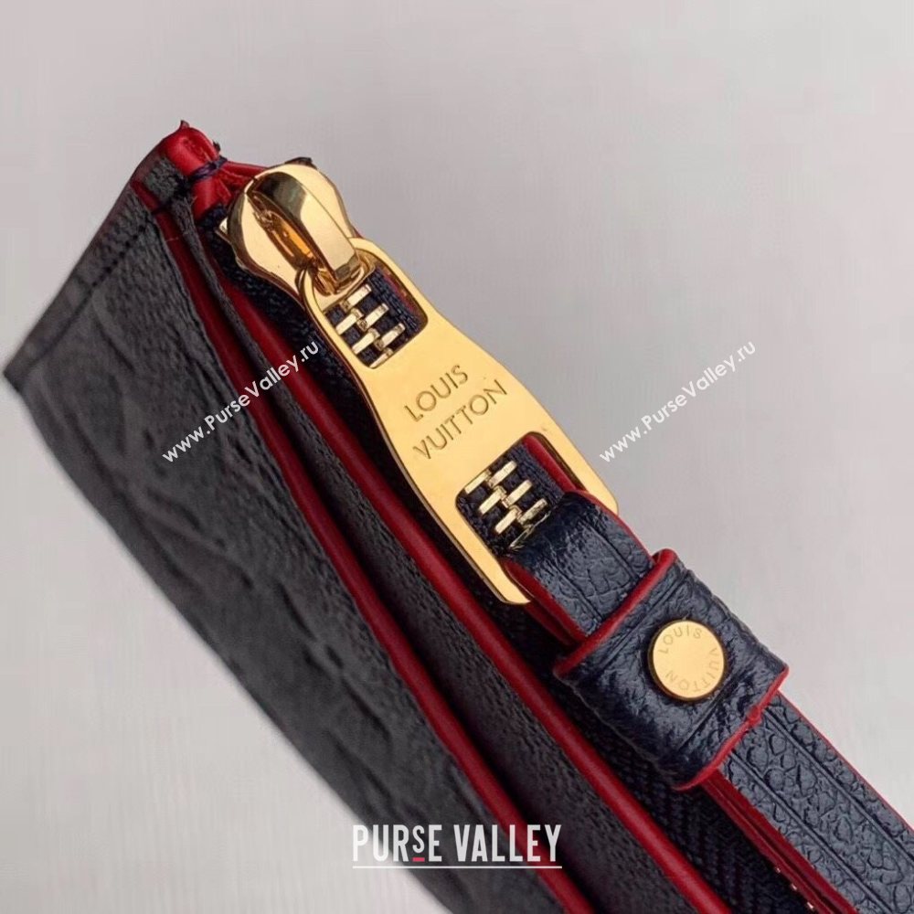 Louis Vuitton Pochette Mélanie BB Pouch in Navy Blue Monogram Leather M68713 2020 (KI-20112405)