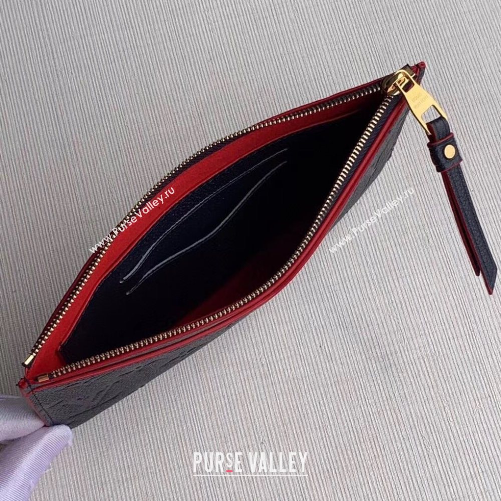 Louis Vuitton Pochette Mélanie BB Pouch in Navy Blue Monogram Leather M68713 2020 (KI-20112405)