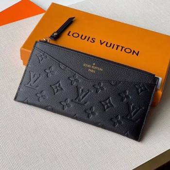 Louis Vuitton Pochette Mélanie BB Pouch in Black Monogram Leather M68712 2020 (KI-20112406)