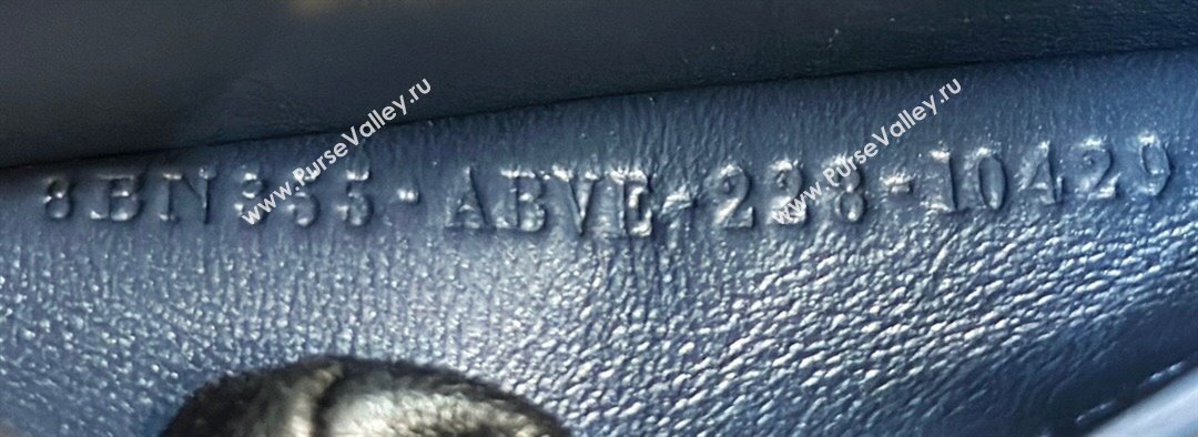 Fendi Peekaboo ISeeU Petite Bag in Blue Interlaced Leather 80138S 2024 Top (CL-24031506)