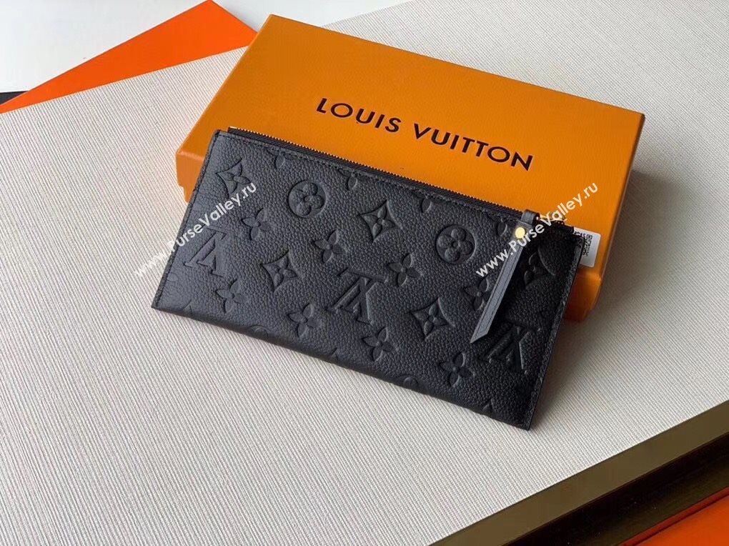 Louis Vuitton Pochette Mélanie BB Pouch in Black Monogram Leather M68712 2020 (KI-20112406)