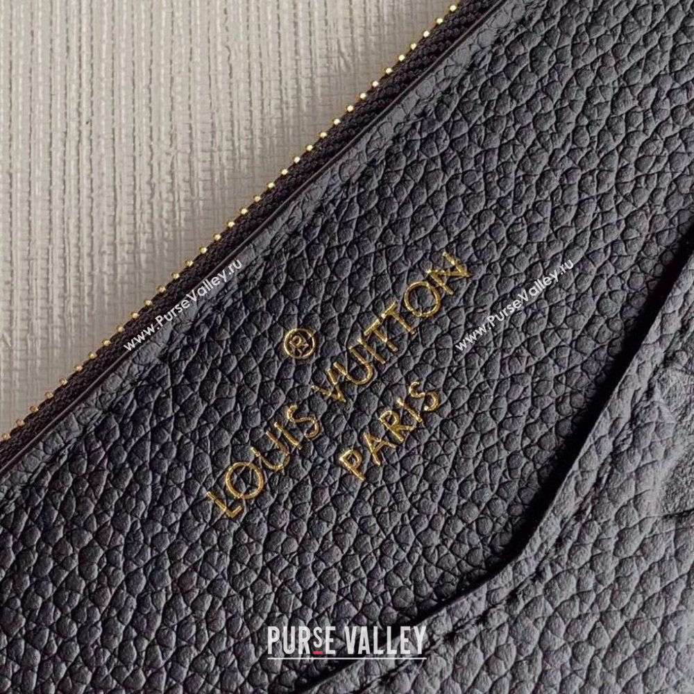 Louis Vuitton Pochette Mélanie BB Pouch in Black Monogram Leather M68712 2020 (KI-20112406)