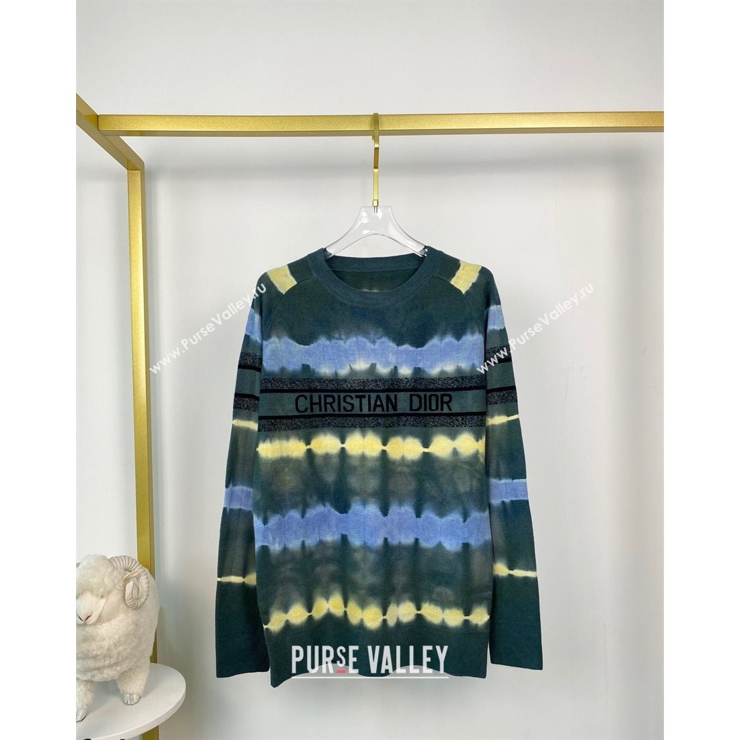 Dior Gradual Print Sweater Green/Red 2021 (Q-21082608)