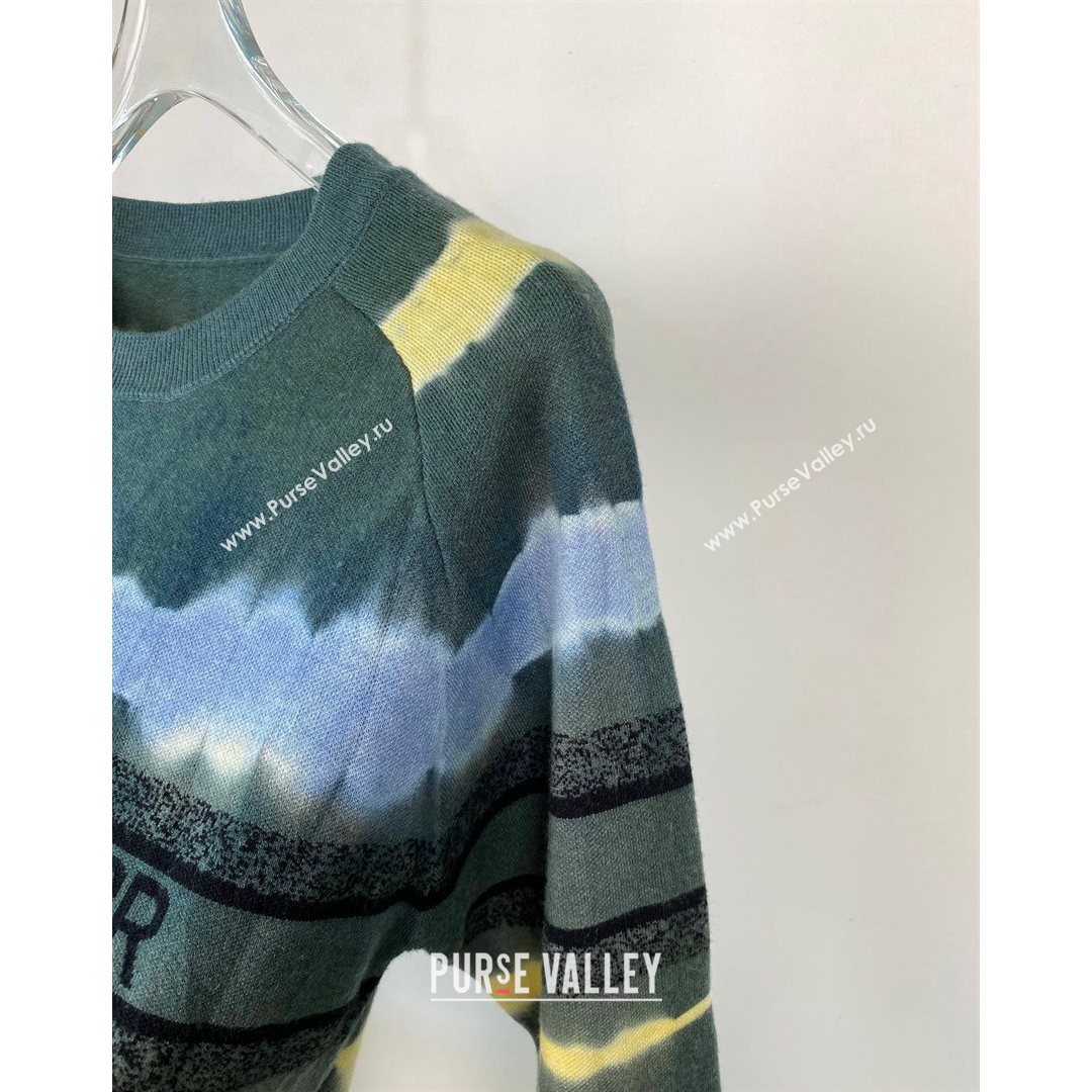 Dior Gradual Print Sweater Green/Red 2021 (Q-21082608)