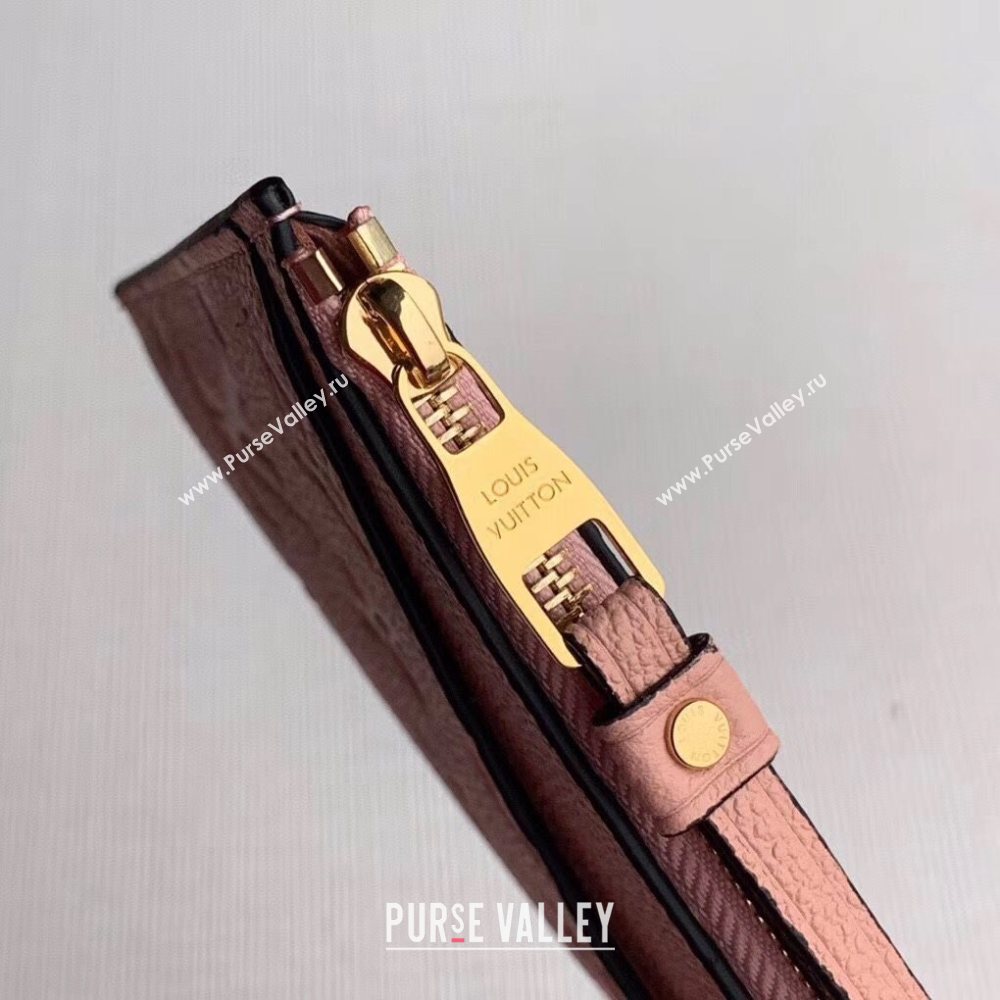 Louis Vuitton Pochette Mélanie BB Pouch in Pink Monogram Leather M68712 2020 (KI-20112408)