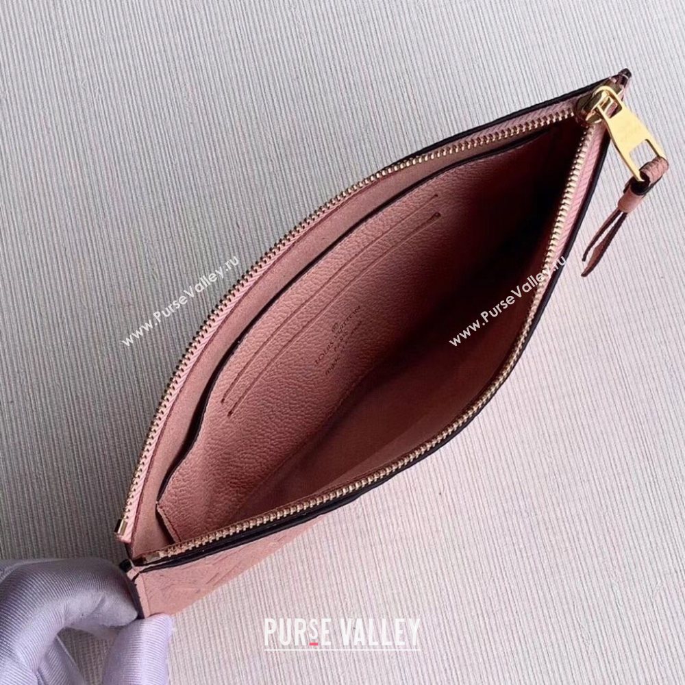 Louis Vuitton Pochette Mélanie BB Pouch in Pink Monogram Leather M68712 2020 (KI-20112408)