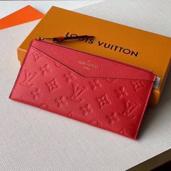 Louis Vuitton Pochette Mélanie BB Pouch in Red Monogram Leather M68712 2020 (KI-20112409)