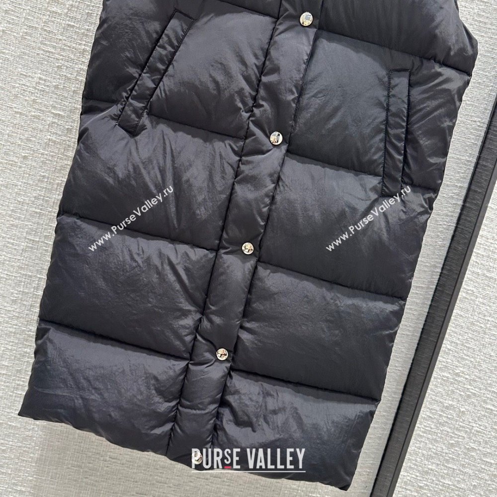 Prada Long Down Vest P112907 Black 2023 (Q-23112907)