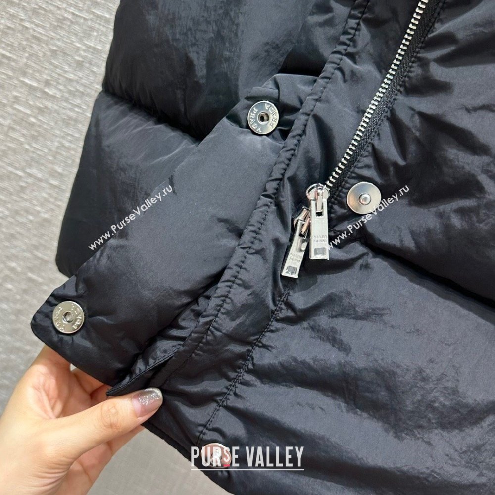 Prada Long Down Vest P112907 Black 2023 (Q-23112907)