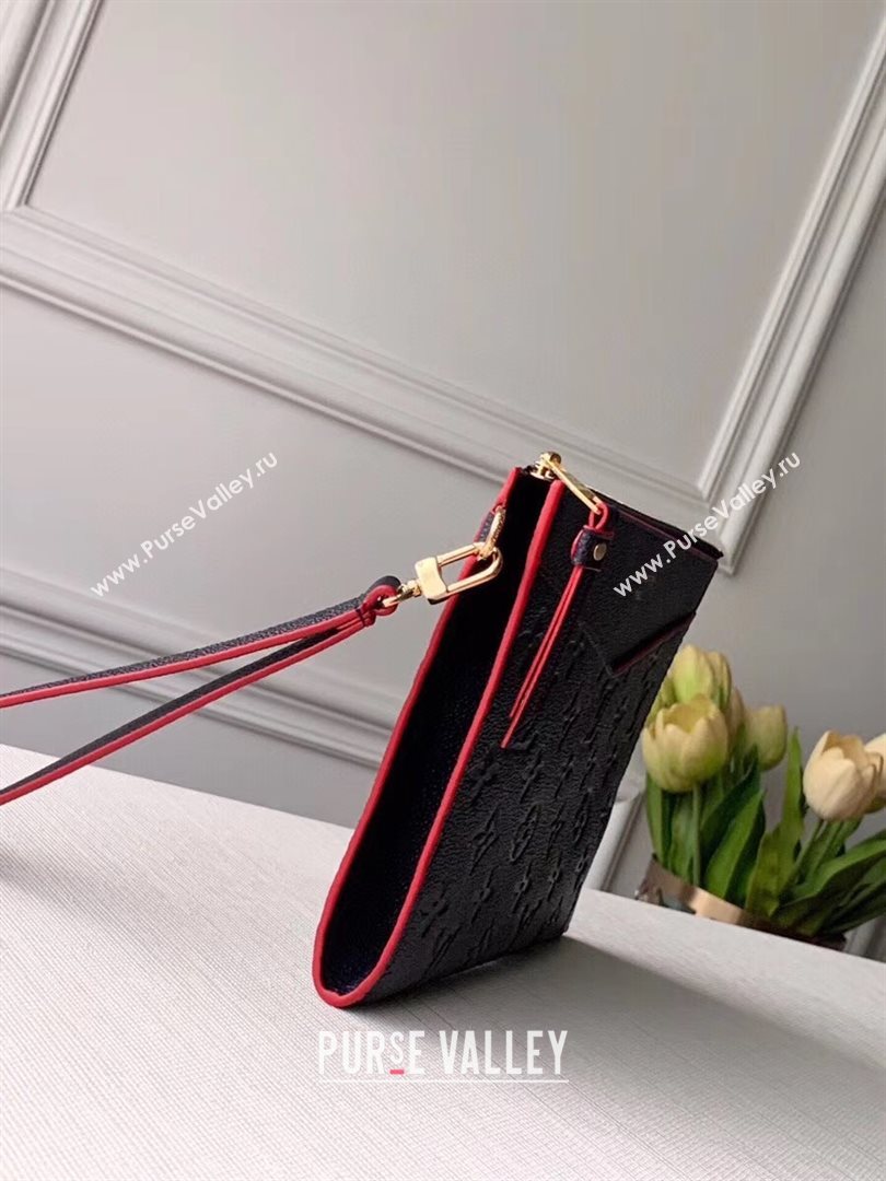 Louis Vuitton Pochette Mélanie MM Pouch in Navy Blue Monogram Leather M68706 2020 (KI-20112412)