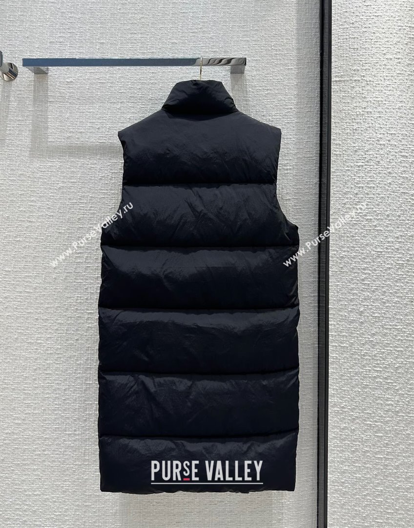 Prada Long Down Vest P112907 Black 2023 (Q-23112907)