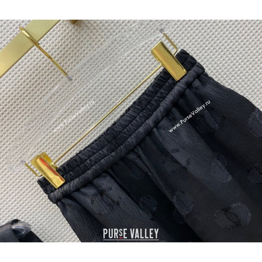 Chanel CC Vest and Pants Set Black 2021 (Q-21082612)