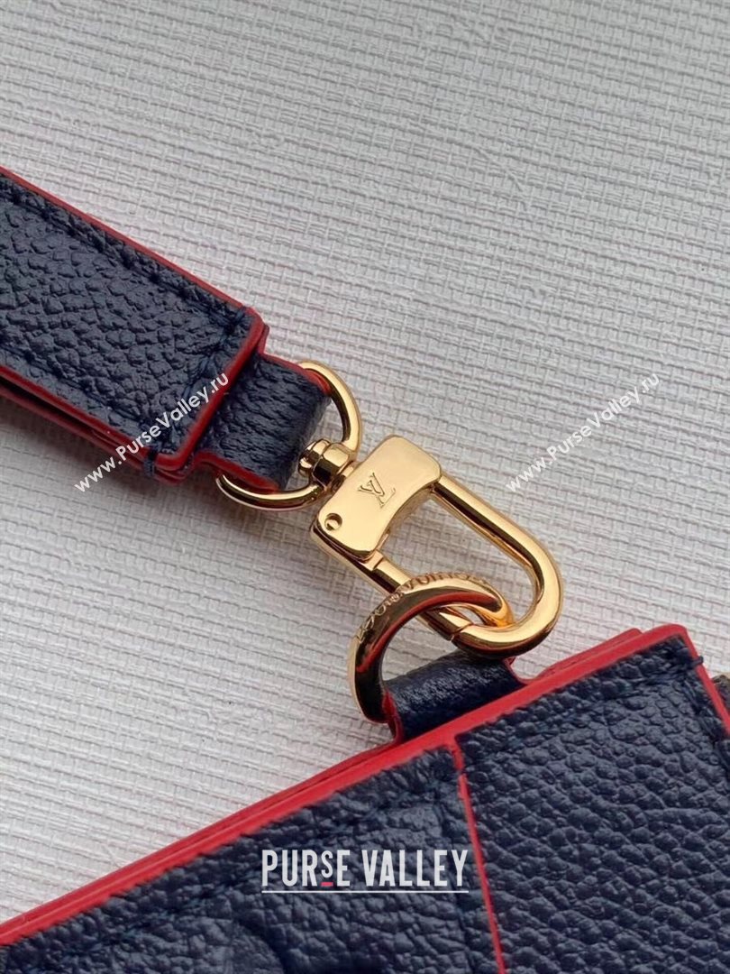 Louis Vuitton Pochette Mélanie MM Pouch in Navy Blue Monogram Leather M68706 2020 (KI-20112412)