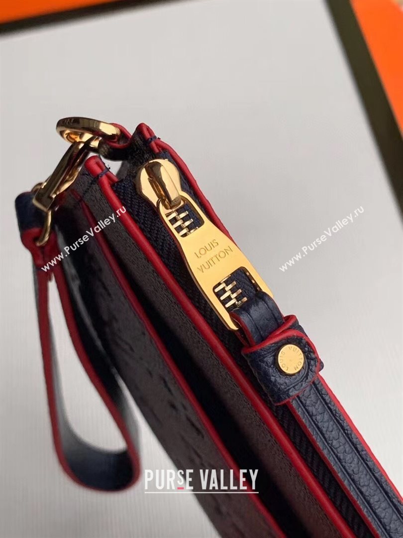 Louis Vuitton Pochette Mélanie MM Pouch in Navy Blue Monogram Leather M68706 2020 (KI-20112412)