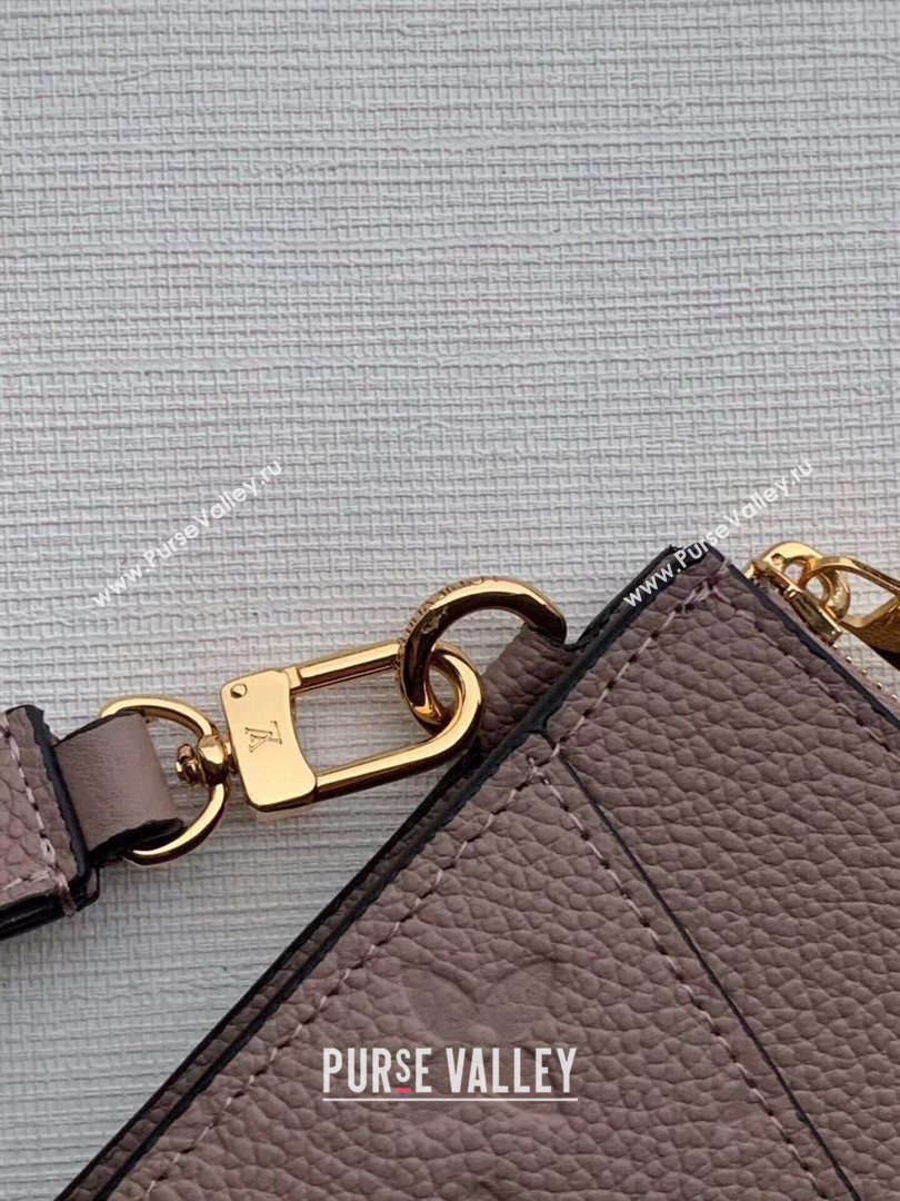 Louis Vuitton Pochette Mélanie MM Pouch in Beige Monogram Leather M68707 2020 (KI-20112411)