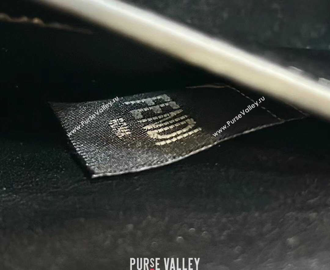 Fendi Peekaboo ISeeU Petite Bag in Black Interlaced Leather 80138S 2024 Top (CL-24031511)