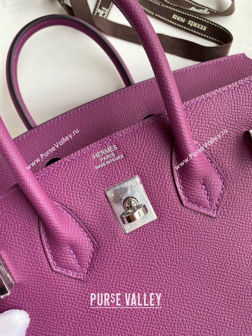 Hermes Birkin 25cm/30cm/35cm Bag in Original Epsom Leather Anemones Purple/Gold 2024 (Full Handmade) (XYA-24062901)