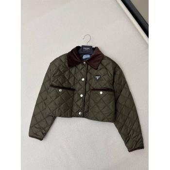 Prada Padded Jacket P112916 Green 2023 (Q-23112916)