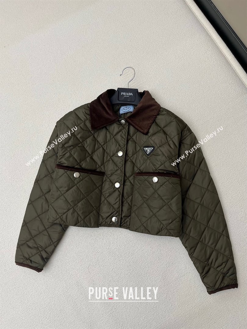 Prada Padded Jacket P112916 Green 2023 (Q-23112916)