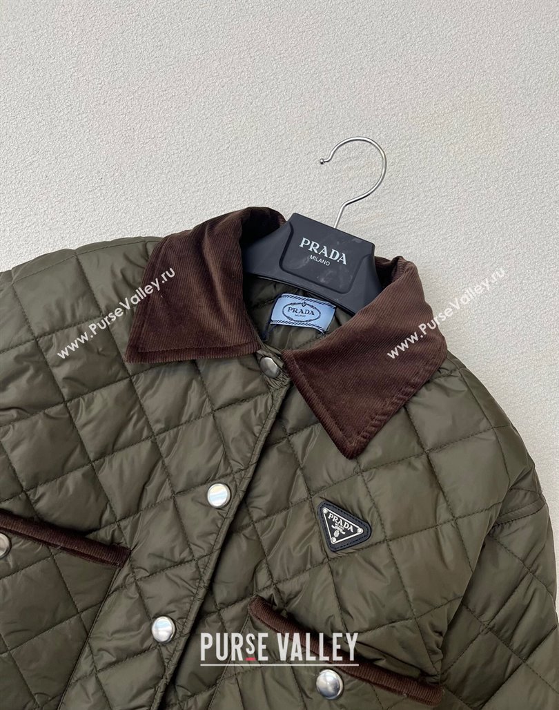 Prada Padded Jacket P112916 Green 2023 (Q-23112916)