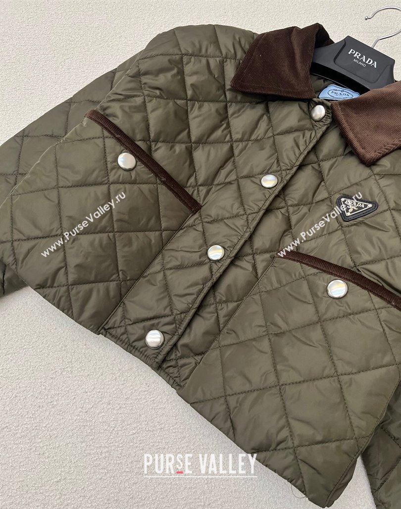 Prada Padded Jacket P112916 Green 2023 (Q-23112916)