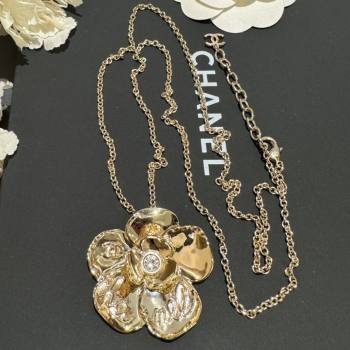 Chanel Camellia Necklace CH101058 Gold 2024 (YF-24101058)