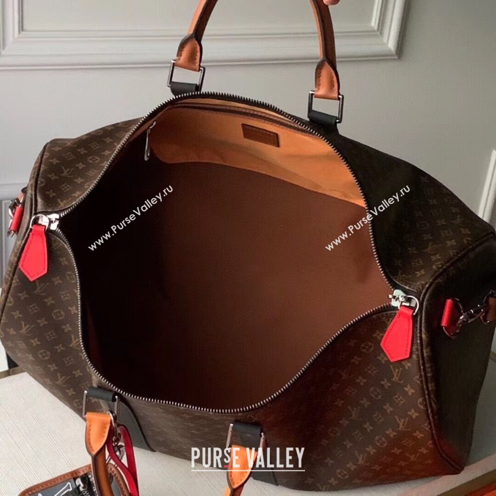 Louis Vuitton Keepall Bandouliere 50 Travel Bag in Brown Monogram Canvas M56856 2020 (KI-20112416)