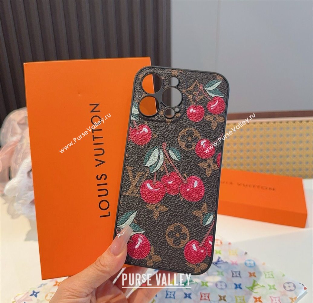 Louis Vuitton Cherry iPhone Holder 2025 0616 (SHI-250616001)