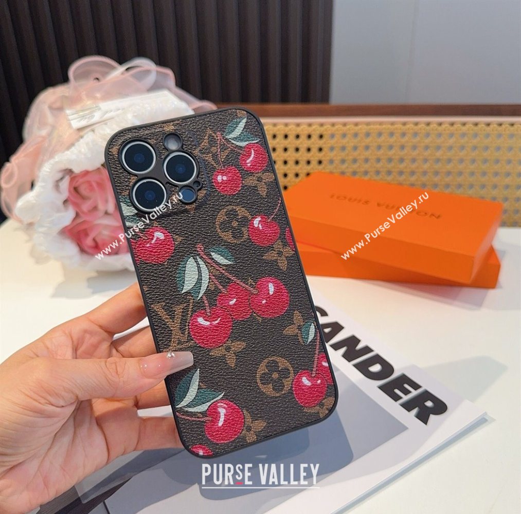 Louis Vuitton Cherry iPhone Holder 2025 0616 (SHI-250616001)