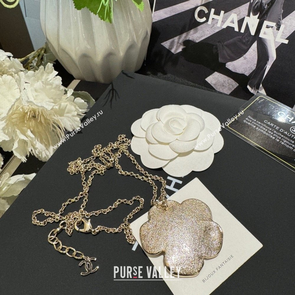 Chanel Camellia Necklace CH101058 Gold 2024 (YF-24101058)