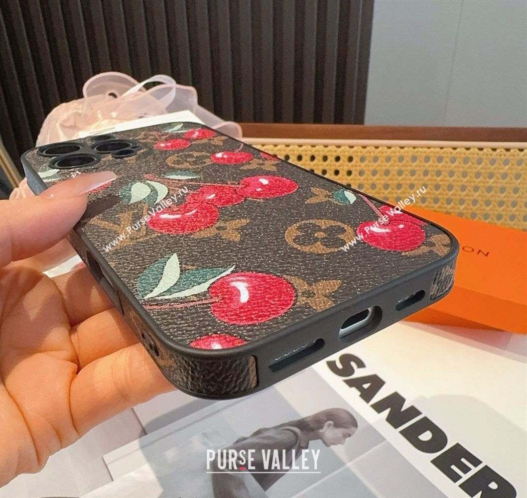 Louis Vuitton Cherry iPhone Holder 2025 0616 (SHI-250616001)
