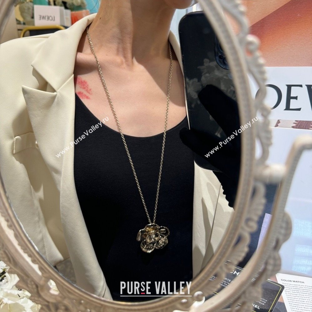 Chanel Camellia Necklace CH101058 Gold 2024 (YF-24101058)