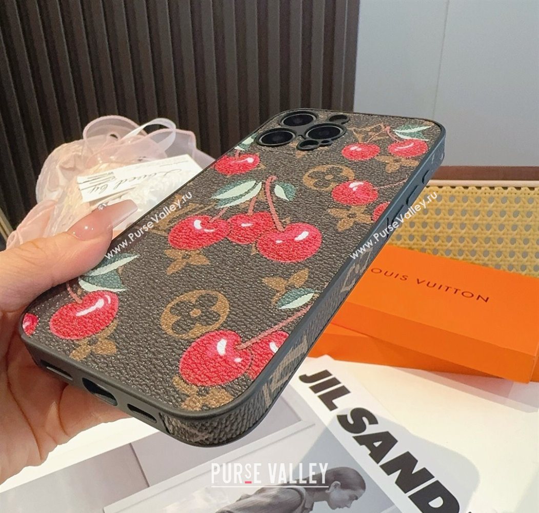 Louis Vuitton Cherry iPhone Holder 2025 0616 (SHI-250616001)